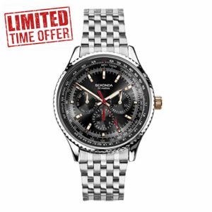 Sekonda Maverick Men’s 43mm Quartz Watch with Analogue Display