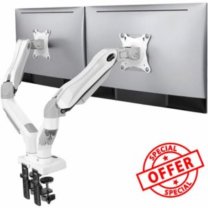 HUANUO Dual Monitor Arm Desk Mount for 13 to 30 Inch Screens