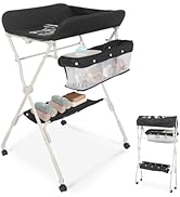 ARTETHYS Baby Changing Table, Baby Changing Unit, Foldable Baby Changing Station with Storage Org...
