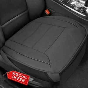 NIGOOLATA PU Leather Front Car Seat Cover for Seat Bottom