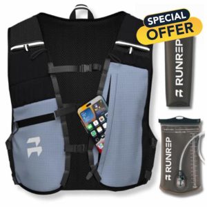Running Vest for Women and Men with 1.5L Bladder & Running Water Bottle