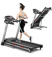 COSTWAY Walking Pad Treadmill, 2.25HP Under Desk Treadmill with Remote Control, Built-in LED Disp...