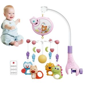 Baby Crib Mobile | Music and Lights Remote Control Nursery Mobile Crib