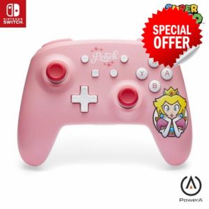 PowerA Wireless Controller for Nintendo Switch - Princess Peach Pink