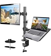 HUANUO Single Monitor Arm Desk Mount for 13-35 inch Screens, Holds 4.4~26.4 lbs, Ergonomic Gas Sp...