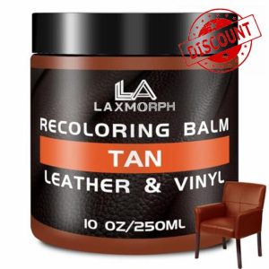 Laxmorph Leather Recoloring Balm Tan Leather Color Restorer for Couches