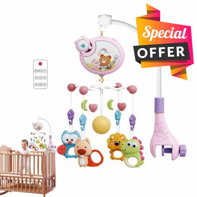 Mobile for Crib | Nursery Decor Musical Mobile with Remote Control