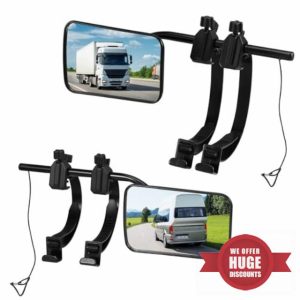 QCXWCJWD Convex Caravan Towing Mirrors
