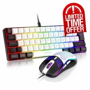 RedThunder 60% RGB Gaming Keyboard and Mouse Combo