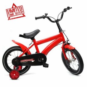 14 Inch Kids Bike Boys Girls Children Bicycle With Training Wheels Stabilisers Cycling Outdoor Child Bikes With Auxiliary Wheels for children aged 3-6 years old Learning to ride a bike