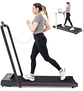 CITYSPORTS Folding Treadmill for Home,2.0HP Foldable Under Desk Treadmill Adjustable Speeds 1-12k...