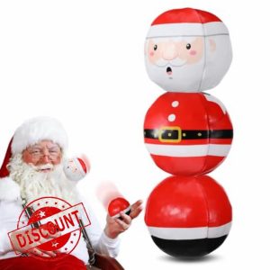 Civaner 3 Pcs Christmas Juggling Balls for Beginners 2.5 Inch Santa Claus Juggling Balls Xmas Circus Balls Soft Easy Juggle Balls for Adults