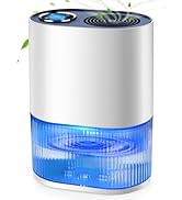 BAPHIYA Dehumidifier for Home Damp with 2.5L Tank, Low Energy Auto Dehumidify Quiet Small Dehumid...