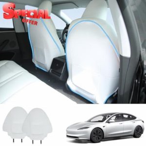 Rear Seat Kick Protection Mats for Tesla Model Y Model 3 Model S Model X