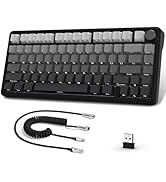 MAMBASNAKE x ATTACK SHARK X85PRO Gasket Mechanical Keyboard, 75% Wireless Gaming Keyboard with TF...