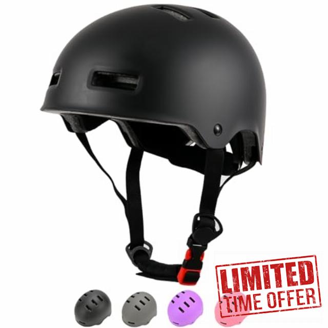 LOKJIJI Adjustable Kids Bike Helmet for Boys Girls Kids Youth Adult