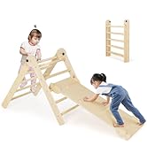 COSTWAY 3 in 1 Kids Art Easel, Double-Sided Blackboard and Magnetic Whiteboard Easels with Paper ...