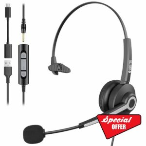Voistek USB Headset with Microphone