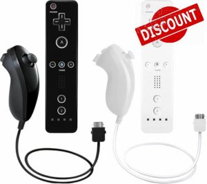 AUFGLO Wii Remote Controller and Nunchuck Controllers compatible with Wii/Wii U