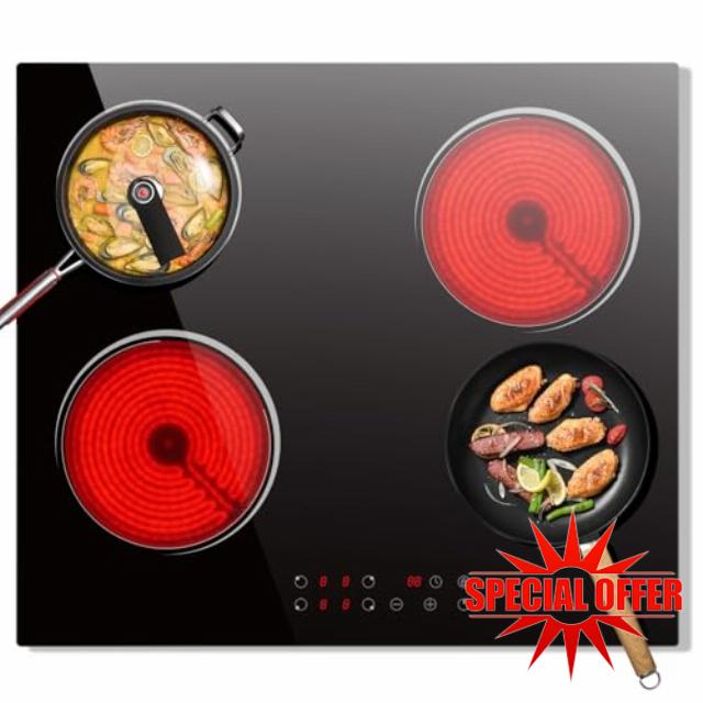 4 Zone Electric Hob