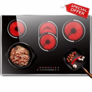 Jessier Ceramic Hob 5 Burners with Frame