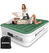 BAPHIYA King Air Bed, Inflatable Bed with Built-in Electric Pump, Quick Self Inflation, Portable ...