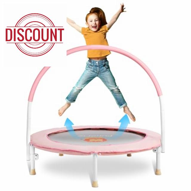 Pukomc 36in Toddler Trampoline for Kids Exercise