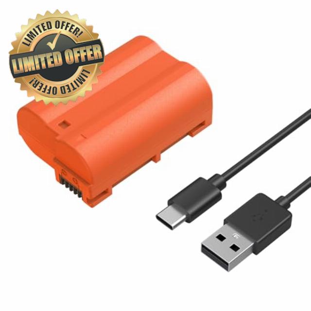 SMALLRIG EN-EL15C Battery 2400mAh USB-C Camera Battery for Nikon Z6 III