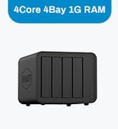 TERRAMASTER F2-212 2Bay NAS - Quad Core CPU DDR4 RAM Personal Private Cloud Home Network Attached...