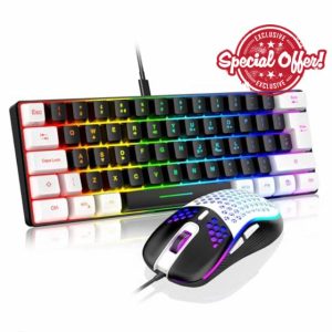 RedThunder 60% RGB Gaming Keyboard and Mouse Combo