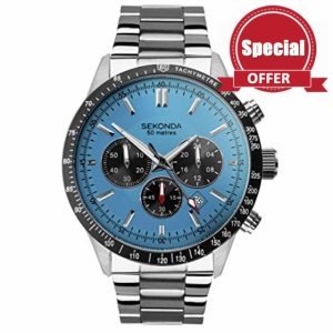 Sekonda Velocity Men’s 45mm Quartz Watch in Blue with Analogue Display