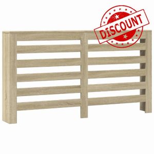 idaXL Radiator Cover Shelf - Sonoma Oak Engineered Wood