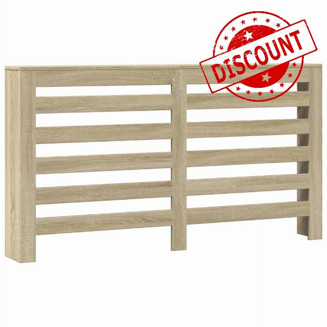 idaXL Radiator Cover Shelf - Sonoma Oak Engineered Wood