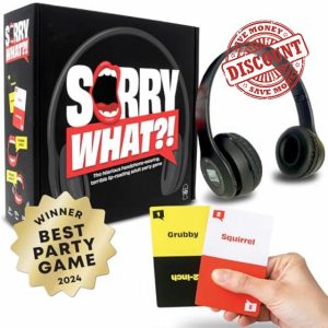 Sorry What - Hilarious Terrible Lip Reading Adult Party Game - Based On The Headphone Challenge TikTok Trend - 2+ Players 40