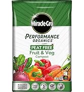Miracle-Gro 121060 Performance Organics Fruit and Veg PEAT FREE Compost, 40L