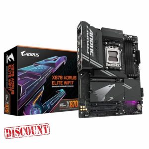 GIGABYTE X870 AORUS ELITE WIFI7 Motherboard - Supports AMD Ryzen 9000 CPUs