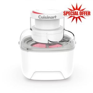 Cuisinart Solo Scoops Ice Cream Maker | Homemade Gelato & Ice cream machine in 25 Mins | Sorbet Maker | Frozen Yogurt Maker | Compact