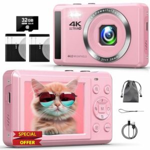 Digital Camera 4K Photo Camera with Auto Focus