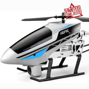 ZGDHWCR RC Airplane 28in Large Remote Control Helicopter With Camera Alloy Fall Resistant RC Aircraft 2.4Ghz Electric Rc Plane Drone Toy For Kids Adults Toy Gifts