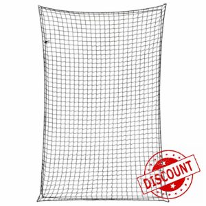 idaXL Trailer Net with Elastic Rope - Black Cargo Transportation Mesh Cover - 3x2 m - Tear & UV Resistant PP - Versatile for Trailers