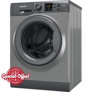 Hotpoint NSWF946GGUK Freestanding 9kg 1400rpm A Rated Washing Machine in Graphite            [Energy Class A]