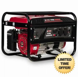Excel Power 2.3kW Open Frame Petrol Generator Recreational Camping And Medium Duty Professional Work 2 Year Warranty