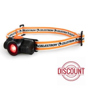 Celestron – Night Vision Headlamp – Multiple Light Modes – Includes SOS Setting – Ideal for Astronomy and Camping – 100 Hours of Long Battery Life – 45° Adjustable Angle