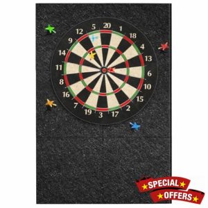KEAGAN Dart Board Wall Protector Felt Dartboard Wall Protection Self-Adhesive Spliced Wall Surround Board Dart Board Backing Felt Wall Tiles Cork Dart Board Backer Cork Board