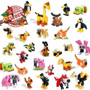 30 Packs Building Blocks Party Bag Fillers for Kids