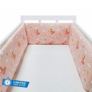 Aocase Cot Bumpers for Cot Bed