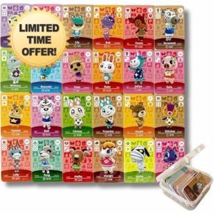 PEMY Pack of 24 Mini NFC Cards Animal Crossing New Horizons Compatible with Nintendo Switch