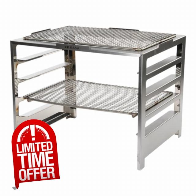 Kasai Japanese Grills Raising Rack For Medium Wide