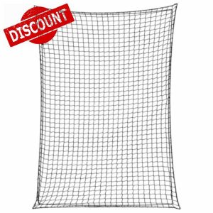 idaXL Trailer Net with Elastic Rope - Black 3.5x2.5 m PP - UV/Weatherproof - Versatile for Trucks/Trailers/SUVs