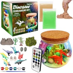 Dinosaur Terrarium Kit with RGB Night Light
